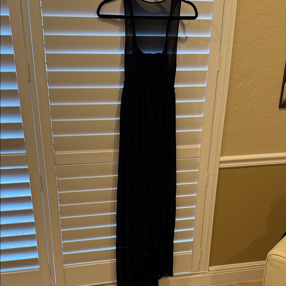 Twin Set Black Sleeveless Maxi Dress - Classic Women's Long Dress